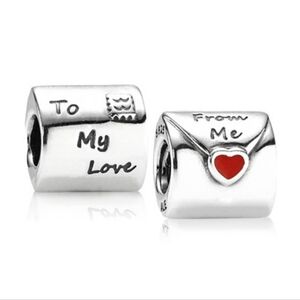 ʕ·ᴥ·ʔ Authentic Retired Pandora Live Letter Silver and Enamel Charm 790894EN09